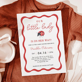 Invitación a Baby Shower de nuestro pequeño Chica 