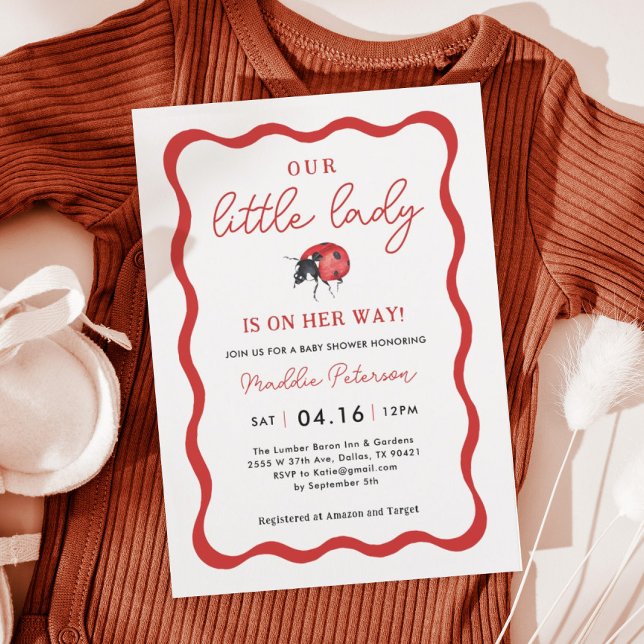 Invitación a Baby Shower de nuestro pequeño Chica  (Subido por el creador)