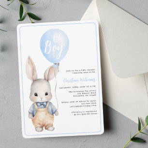 Invitación a Baby Shower de Oh Boy Balloon
