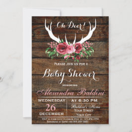 Invitación a Baby Shower de Oh Deer