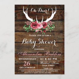 Invitación a Baby Shower de Oh Deer