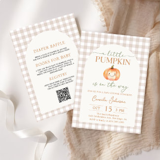 Invitación a Baby Shower de Otoño de Pequeña Calab