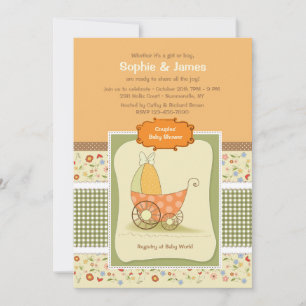 Invitación a Baby Shower de país