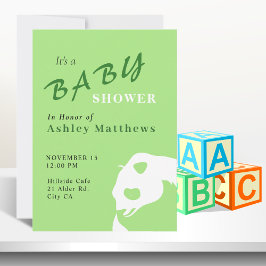 Invitación a Baby Shower de Panda Bear