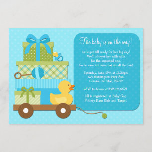 Invitación a Baby Shower de pato