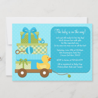 Invitación a Baby Shower de pato