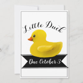 Invitación a Baby Shower de pato pequeño