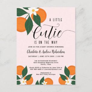 Invitación a Baby Shower de pequeñas parejas Naran
