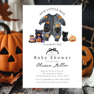 Invitación a Baby Shower de Pequeño Boo