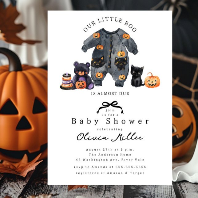 Invitación a Baby Shower de Pequeño Boo (Subido por el creador)