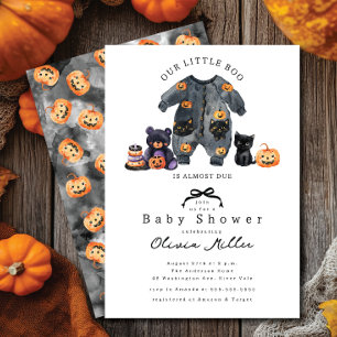 Invitación a Baby Shower de Pequeño Boo