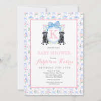 Invitación a Baby Shower de perro de laboratorio n
