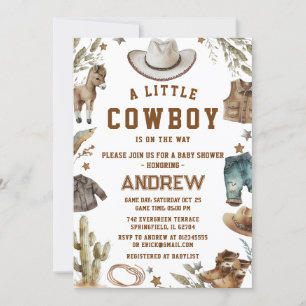 Invitación a Baby Shower de personalizado A Niño