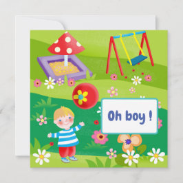 Invitación a Baby Shower de personalizado Boy