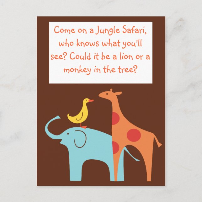 Invitación a Baby Shower de Personalizado con tema (Anverso)