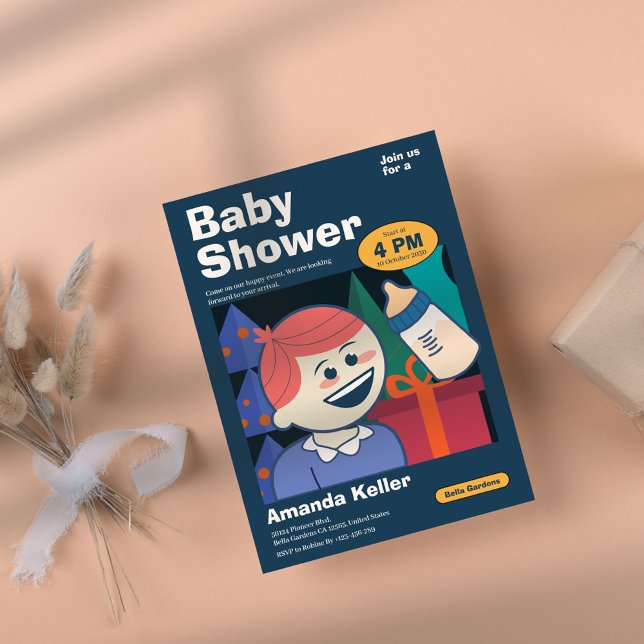 Invitación a Baby Shower de Personalizado de cuent (Subido por el creador)