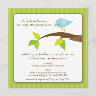Invitación a Baby Shower de Personalizado de tuits
