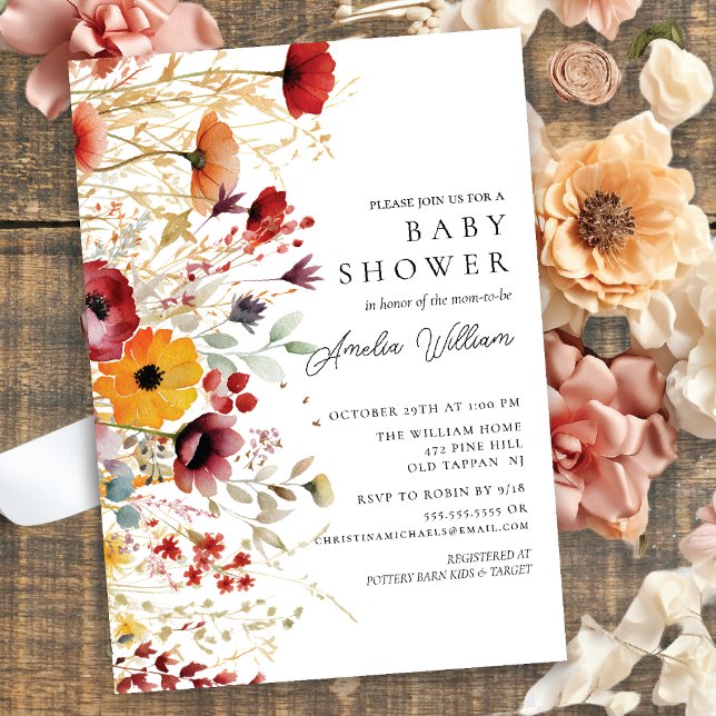 Invitación a Baby Shower de Petal Perfection (Subido por el creador)
