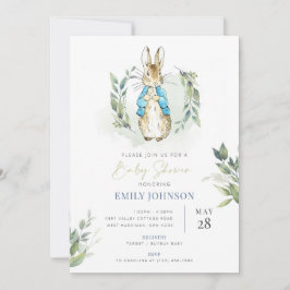 Invitación a Baby Shower de Peter Rabbit