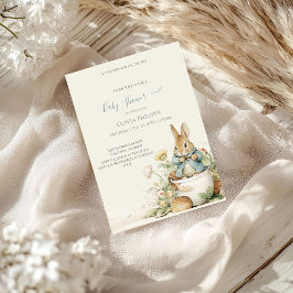 Invitación a Baby Shower de Peter Rabbit