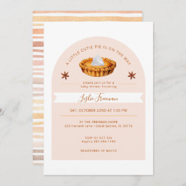 Invitación a Baby Shower de Pie Cutie Fall