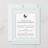 Invitación a Baby Shower de Precious Blue Personal