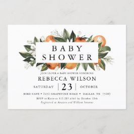 Invitación a Baby Shower de primavera del tema del