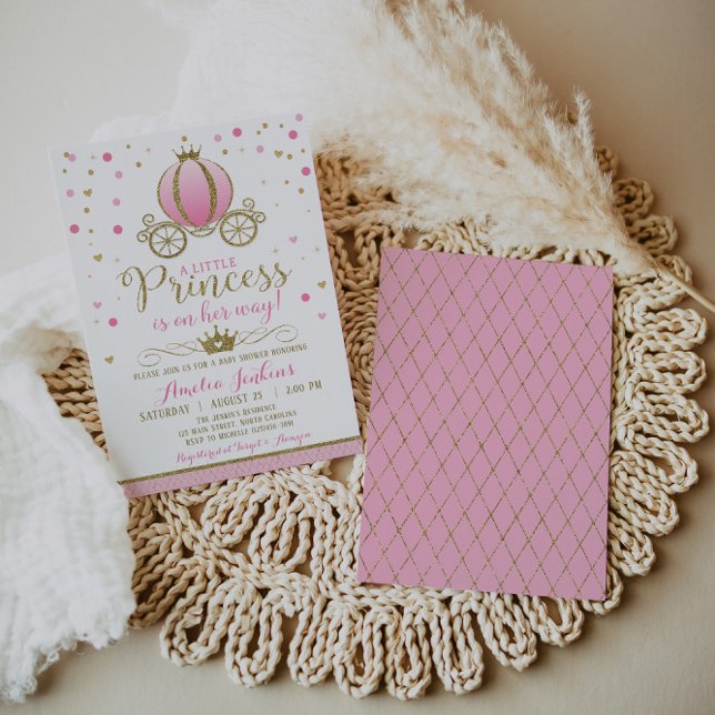Invitación a Baby Shower de Princess (Subido por el creador)