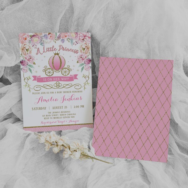 Invitación a Baby Shower de Princess (Subido por el creador)