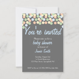 Invitación a Baby Shower de Punto Confetti