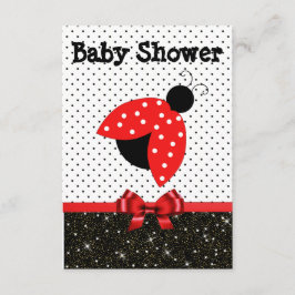 Invitación a Baby Shower de RedLadybug de chica
