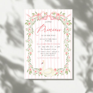 Invitación a Baby Shower de Rosas de flores de vac