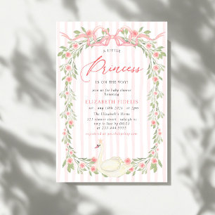 Invitación a Baby Shower de Rosas de flores de vac