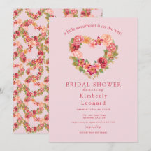 Invitación a Baby Shower de Rosy Blooms