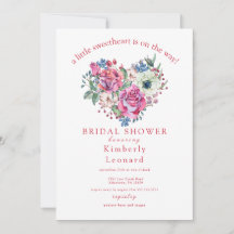 Invitación a Baby Shower de Rosy Blooms
