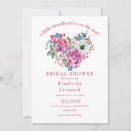 Invitación a Baby Shower de Rosy Blooms