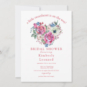 Invitación a Baby Shower de Rosy Blooms