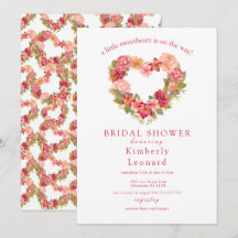 Invitación a Baby Shower de Rosy Blooms