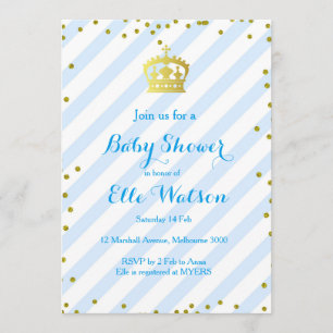 Invitación a Baby Shower de Royal Prince