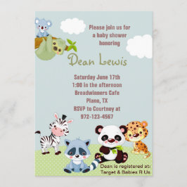 Invitación a Baby Shower de Safari de la selva