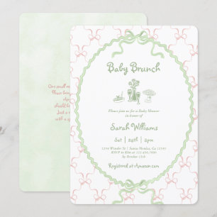 Invitación a Baby Shower de Sage Brunch