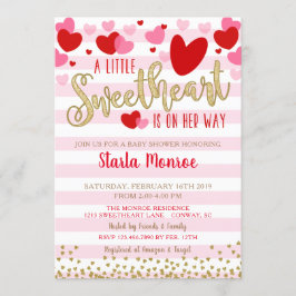 Invitación a Baby Shower de San Valentín