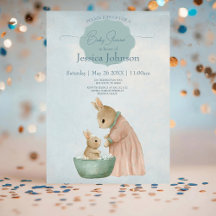 Invitación a Baby Shower de Shabby Chic Spring Rab