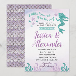 Invitación a Baby Shower de Sirena