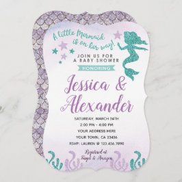 Invitación a Baby Shower de Sirena