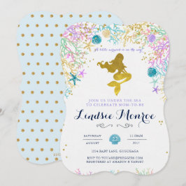 Invitación a Baby Shower de Sirena
