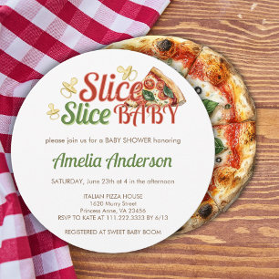 Invitación a Baby Shower de Slice Slice Baby Pizza