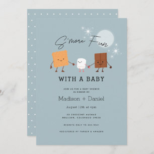 Invitación a Baby Shower de S'more Fun Campfire