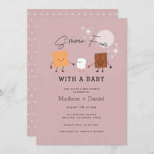 Invitación a Baby Shower de S'more Fun Campfire