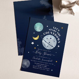 Invitación a Baby Shower de Space Boy